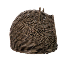 Load image into Gallery viewer, Huntley Pet Wicker Cat Shaped Play House Pet Bed with Cushion