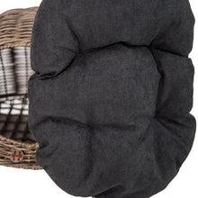 Load image into Gallery viewer, Huntley Pet Wicker Cat Shaped Play House Pet Bed with Cushion