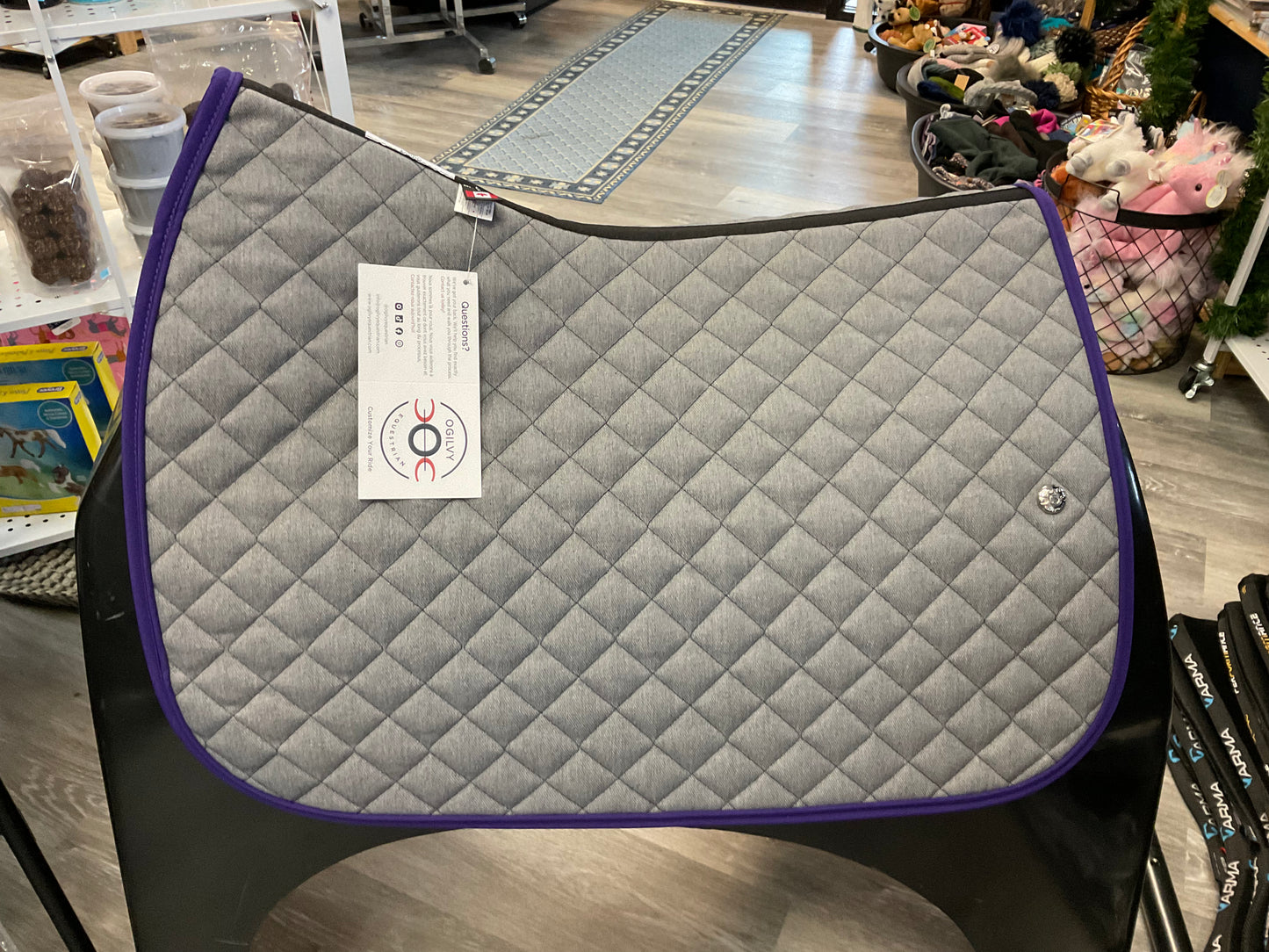Ogilvy Babypad Denim Grey w/Purple Trim