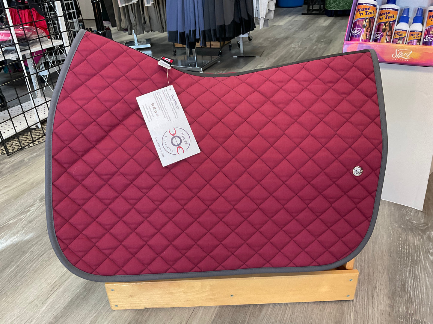 Ogilvy Babypad Burgundy/Grey