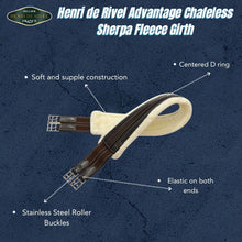 Load image into Gallery viewer, Henri de Rivel Advantage Chafeless Sherpa Fleece Girth