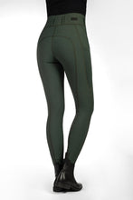 Load image into Gallery viewer, HKM Jil High Waist- Sil. Knee Patch Ladies Riding Leggings