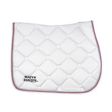 Load image into Gallery viewer, White Classica Cotton Euro Saddle pad