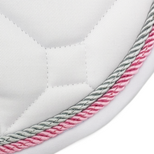 Load image into Gallery viewer, White Classica Cotton Euro Saddle pad