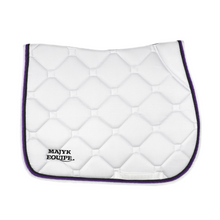 Load image into Gallery viewer, White Classica Cotton Euro Saddle pad