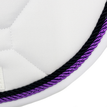 Load image into Gallery viewer, White Classica Cotton Euro Saddle pad