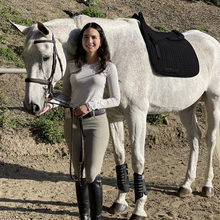 Load image into Gallery viewer, Shimmable Dressage Pad with Sheepskin