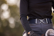 Load image into Gallery viewer, Navy - 2" Gunmetal Stirrup Equestrian Elastic Belt