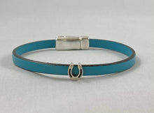 Load image into Gallery viewer, Leather Horse Shoe Bracelet