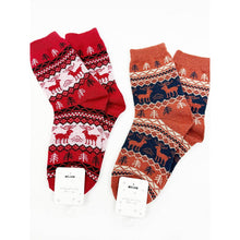 Load image into Gallery viewer, 🎁Reindeer Print Cozy Cabin Socks