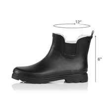 Load image into Gallery viewer, NORTY Womens 6" Ankle Rain Boots 39971 Matte Black