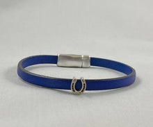 Load image into Gallery viewer, Leather Horse Shoe Bracelet