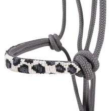 Load image into Gallery viewer, DS26 Cashel Beaded Patterned Rope Halter with 9 ft Lead