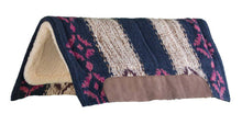 Load image into Gallery viewer, Wool Blend Blanket Top Saddle Pad with Wear Leathers