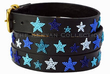 Load image into Gallery viewer, TKC Indigo Stars Belt - Wide Width 2026