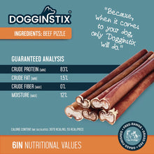 Load image into Gallery viewer, DS26 Dogginstix Bully Stick Dog Chew, All-Natural, Grass-Fed Beef, Odor-Free