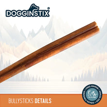 Load image into Gallery viewer, DS26 Dogginstix Bully Stick Dog Chew, All-Natural, Grass-Fed Beef, Odor-Free