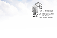 Load image into Gallery viewer, Horse Birthday Card: What is this?!