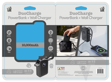 Load image into Gallery viewer, 2-in-1 Power Bank Plus Wall Charger W/ Built In USB-C Cable 2026