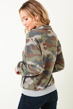 Load image into Gallery viewer, 🐴Camo Full Zip Sweater