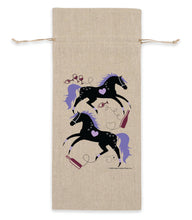 Load image into Gallery viewer, 🎁Horse Equestrian Linen Wine Bag