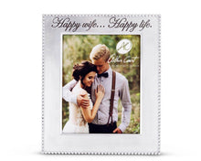 Load image into Gallery viewer, Happy Wife Beaded Photo Frame: 5 x 7