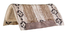 Load image into Gallery viewer, Wool Blend Blanket Top Saddle Pad with Wear Leathers