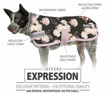 Load image into Gallery viewer, Jeffers Expression 600D Waterproof Ripstop Dog Coat, 240 Gram