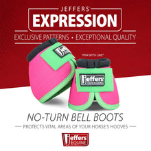 Load image into Gallery viewer, Jeffers Expression Neon No-Turn Bell Boots for Horses