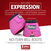 Load image into Gallery viewer, Jeffers Expression Neon No-Turn Bell Boots for Horses