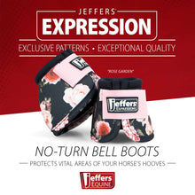 Load image into Gallery viewer, Jeffers Expression No-Turn Bell Boots for Horses, Pair