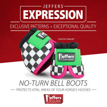 Load image into Gallery viewer, Jeffers Expression No-Turn Bell Boots for Horses, Pair