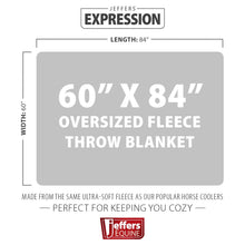 Load image into Gallery viewer, Jeffers Expression Oversized Fleece Throw Blanket