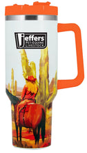 Load image into Gallery viewer, Jeffers Expression Stainless Steel Lidded Tumbler with Handle, 40 oz (Straw Included)