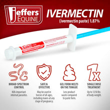 Load image into Gallery viewer, DS26 Jeffers Ivermectin Horse Dewormer Gel, Apple Flavored