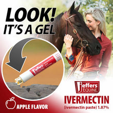 Load image into Gallery viewer, DS26 Jeffers Ivermectin Horse Dewormer Gel, Apple Flavored
