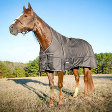 Load image into Gallery viewer, DS26 Jeffers Poplar Head "Defense" 1680 Denier Turnout Blanket with High Neck, 240 Gram, Plymouth Brown