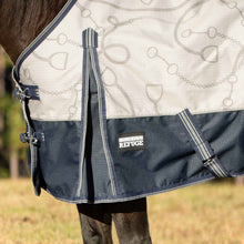 Load image into Gallery viewer, DS26 Jeffers Poplar Head Uniquely English 1200D Turnout Sheet, 0g - Waterproof & Breathable Lightweight Horse Blanket