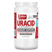 Load image into Gallery viewer, DS26 Jeffers Uracid DL-Methionine 0.2g Capsules for Dogs & Cats – Supports Urinary Tract, Reduces Urine Odor, Prevents Stones