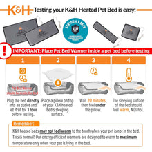 Load image into Gallery viewer, DS26 K&H Pet Bed Warmer – Indoor Heated Pad for Cats & Dogs, Thermostatically Controlled, Energy-Efficient, Safe for Arthritis & Comfort