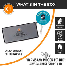 Load image into Gallery viewer, DS26 K&H Pet Bed Warmer – Indoor Heated Pad for Cats & Dogs, Thermostatically Controlled, Energy-Efficient, Safe for Arthritis & Comfort