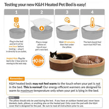 Load image into Gallery viewer, DS26 K&H Pet Products Thermo-Kitty Bed Indoor Heated Cat Bed – Safe, Energy Efficient & Washable