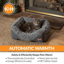 Load image into Gallery viewer, DS26 K&H Thermo-Pet Lounge Sleeper Heated Cat & Small Dog Bed – Plush, Non-Slip, Machine Washable Indoor Pet Bed