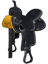 Load image into Gallery viewer, King Series Youth Stratford Suede Barrel Saddle