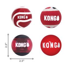 Load image into Gallery viewer, DS26 KONG Signature Fetch Dog Toy Balls, Multi-Pack