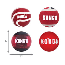 Load image into Gallery viewer, DS26 KONG Signature Fetch Dog Toy Balls, Multi-Pack