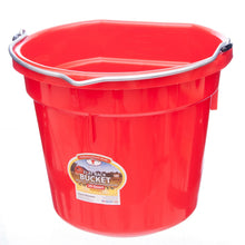 Load image into Gallery viewer, DS26 Little Giant Flat-Back Plastic Buckets – Impact-Resistant, Easy to Hang, 8 qt & 20 qt