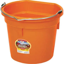 Load image into Gallery viewer, DS26 Little Giant Flat-Back Plastic Buckets – Impact-Resistant, Easy to Hang, 8 qt & 20 qt