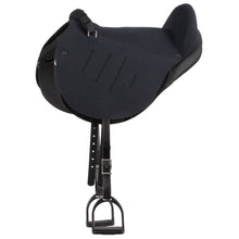 Load image into Gallery viewer, Mustang English Soft Ride Bareback Saddle, Black