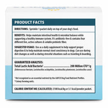 Load image into Gallery viewer, Pet's Choice Gut Instincts Probiotic Powder Packets for Dogs – Daily Digestive & Immune Support, 30 Count